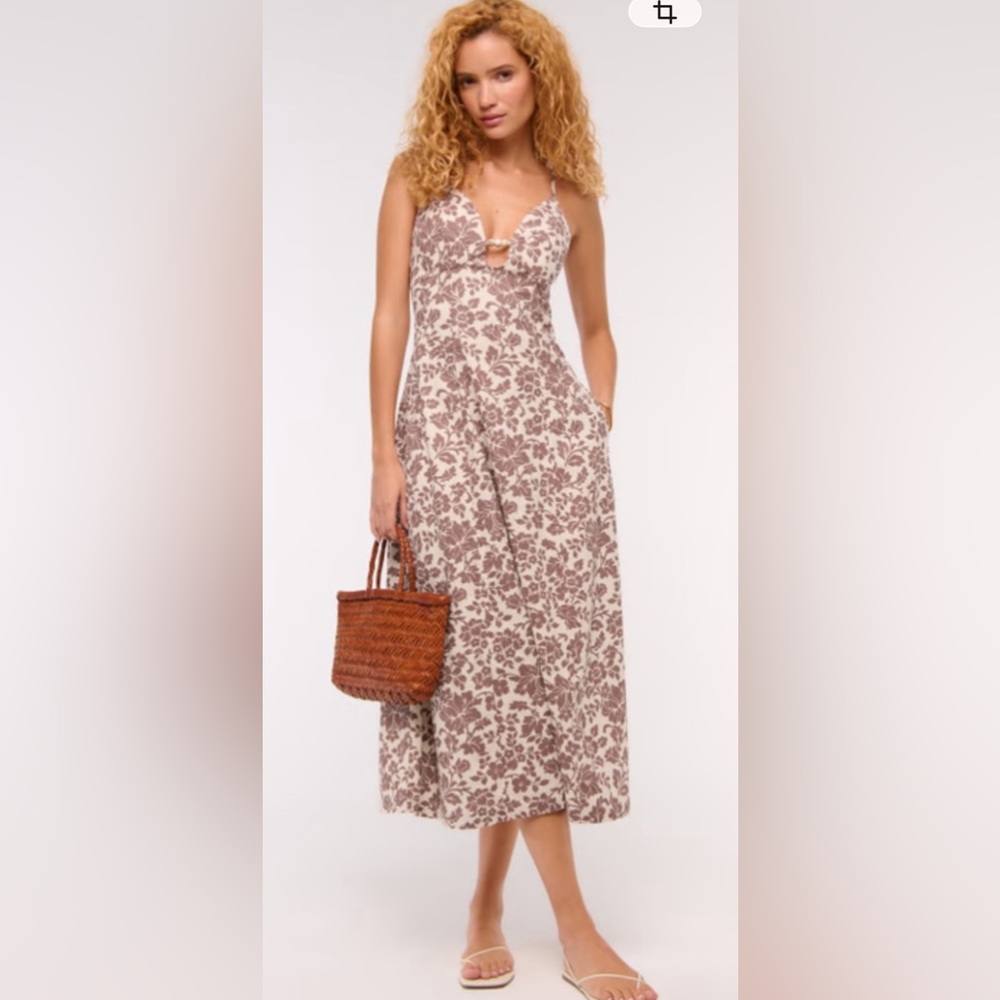 NWT Abercrombie & Fitch size L midi dress